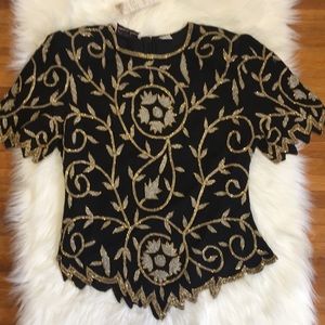 Vintage Beaded Top